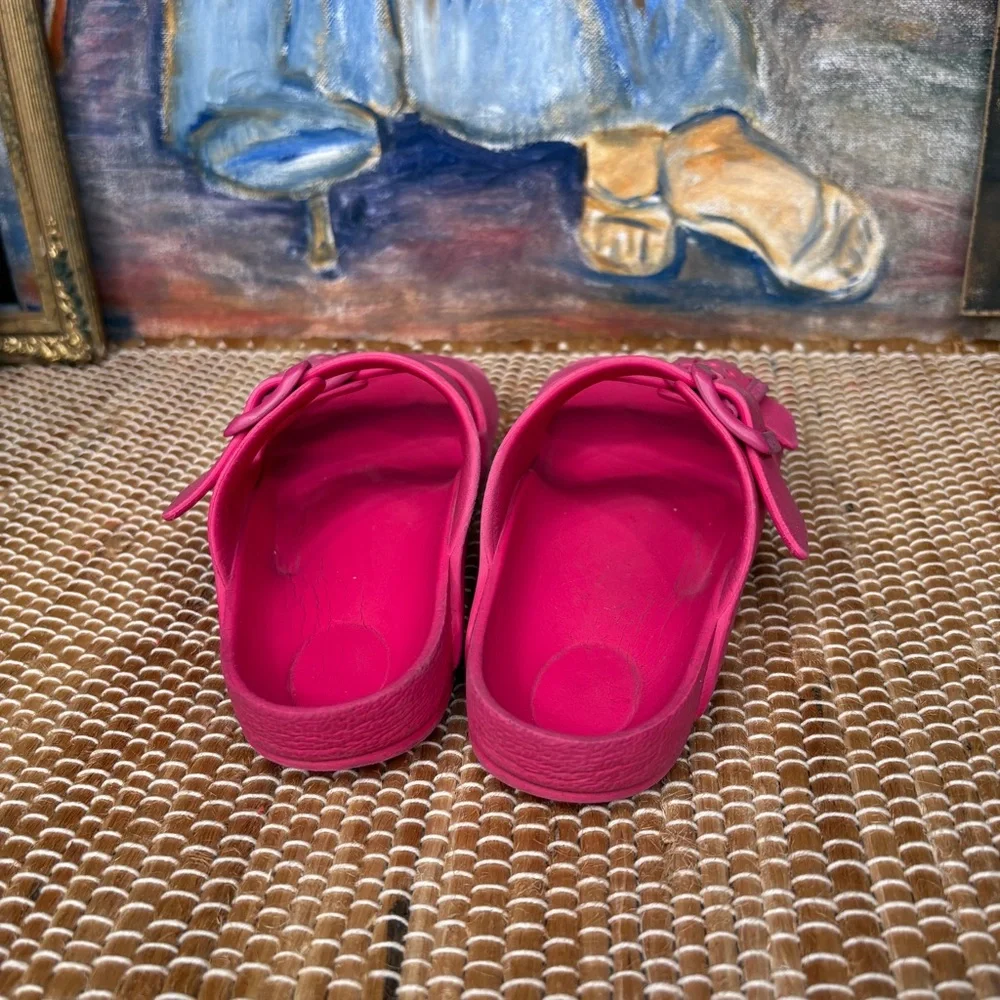 Birkenstock Kids' Arizona EVA Slide Sandals Hot Pink Size 30 = US 12-12.5
